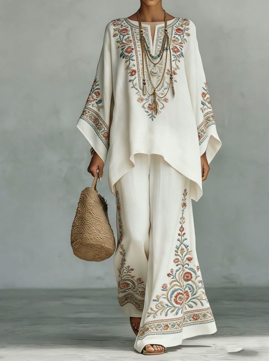 Céline | Elegant linne-set i två delar