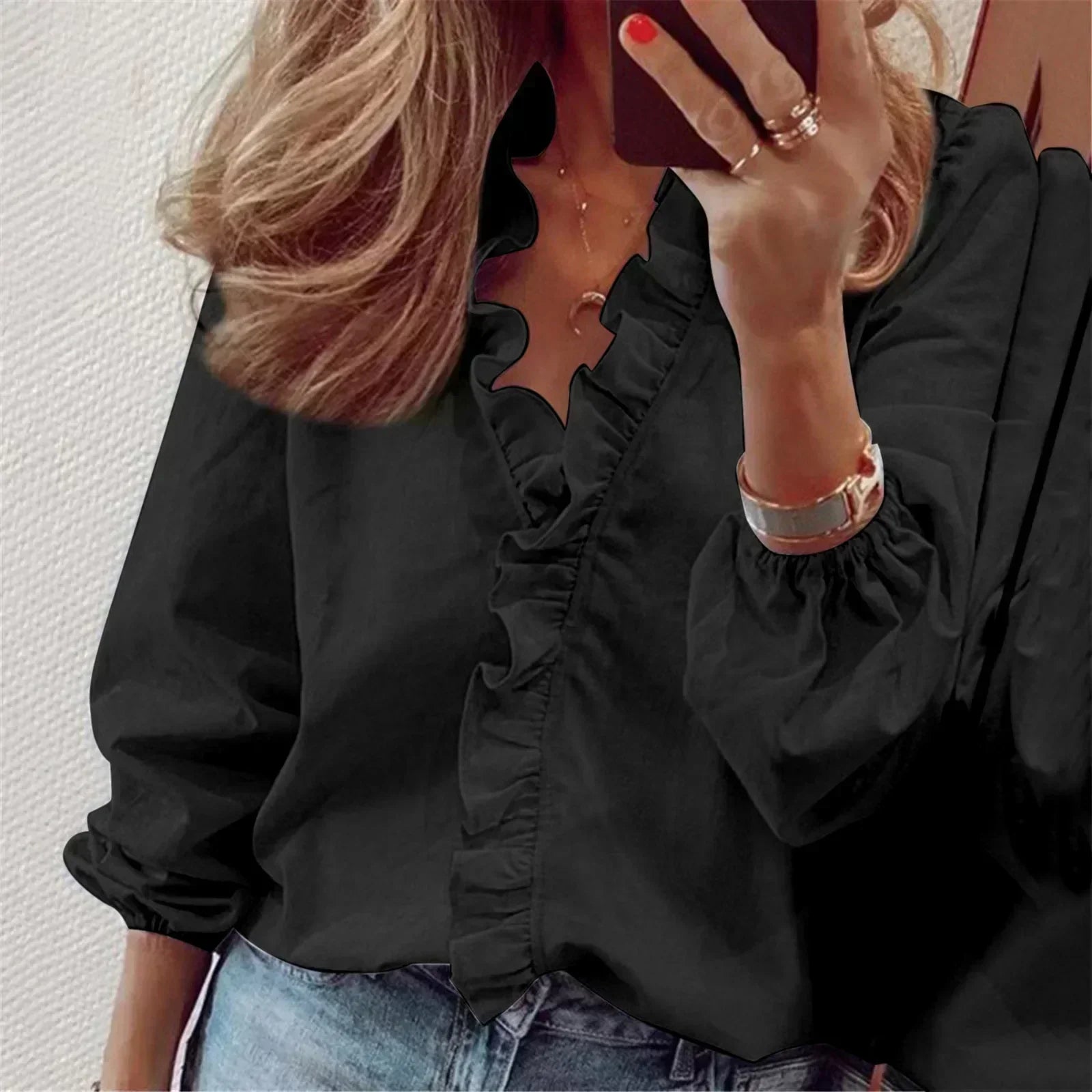 Maren | Elegant blus med långa ärmar