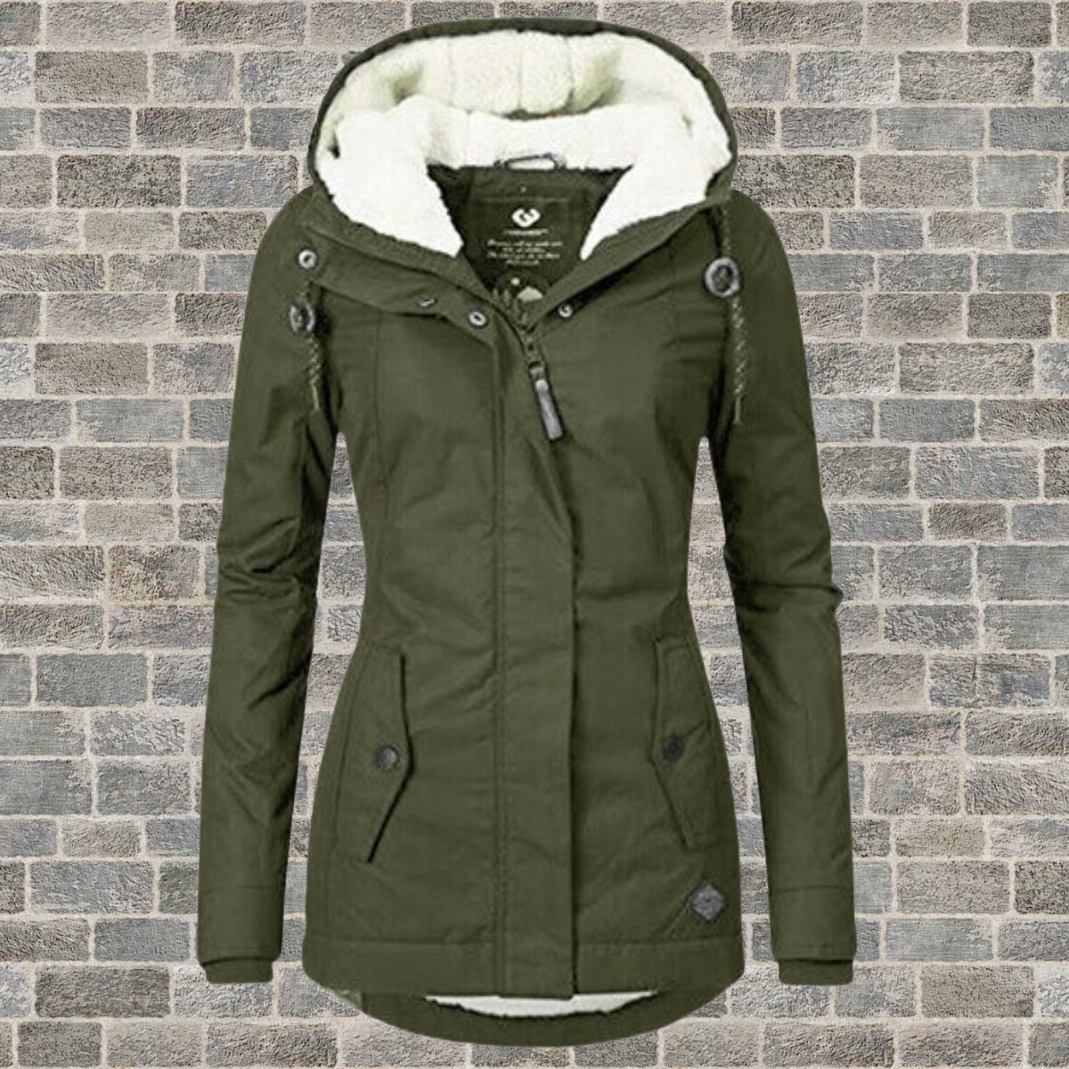 Jenna - Mysig Sherpa Hoodie Kappa