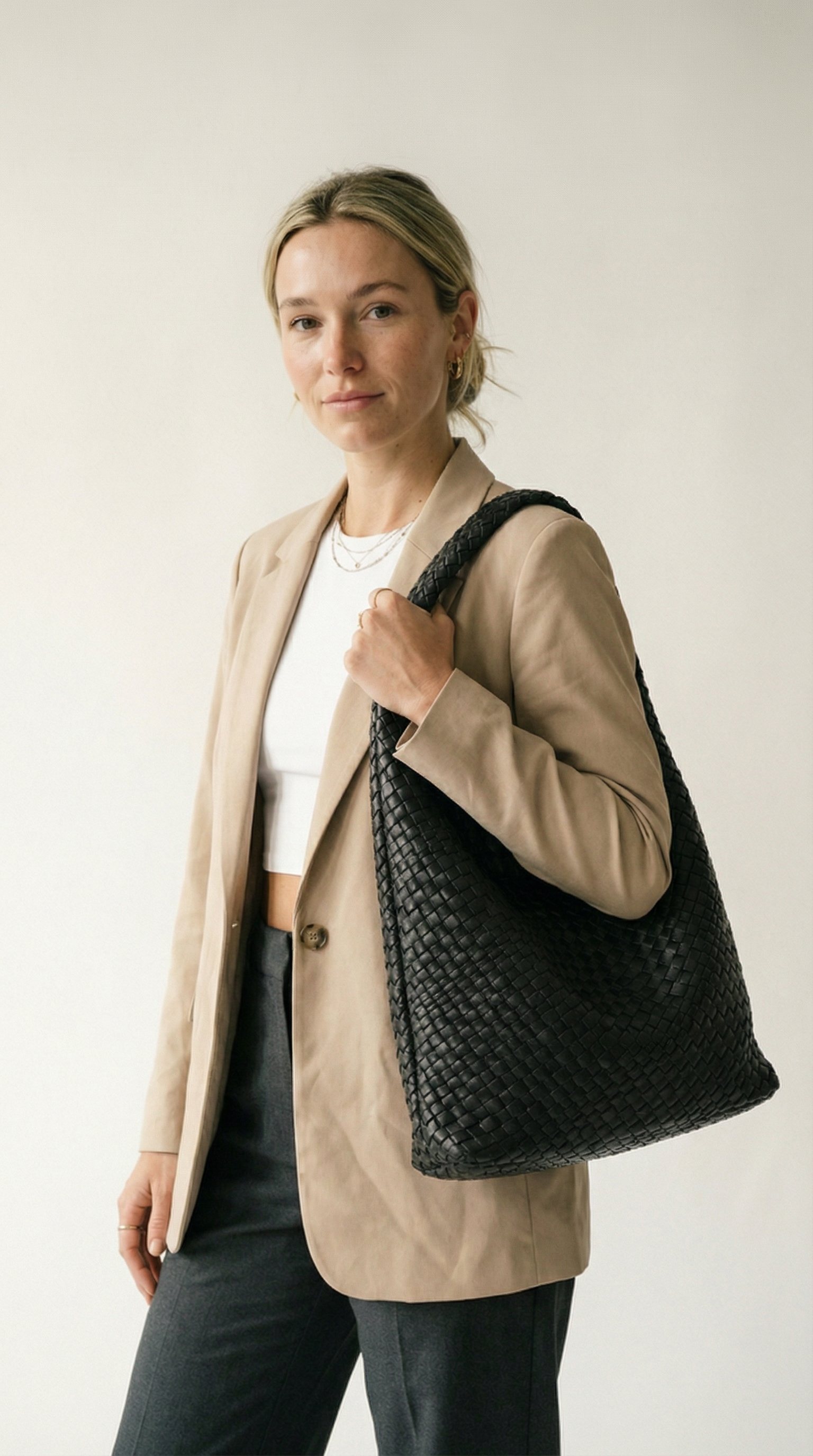 Elegant Flätad Hobo-väska