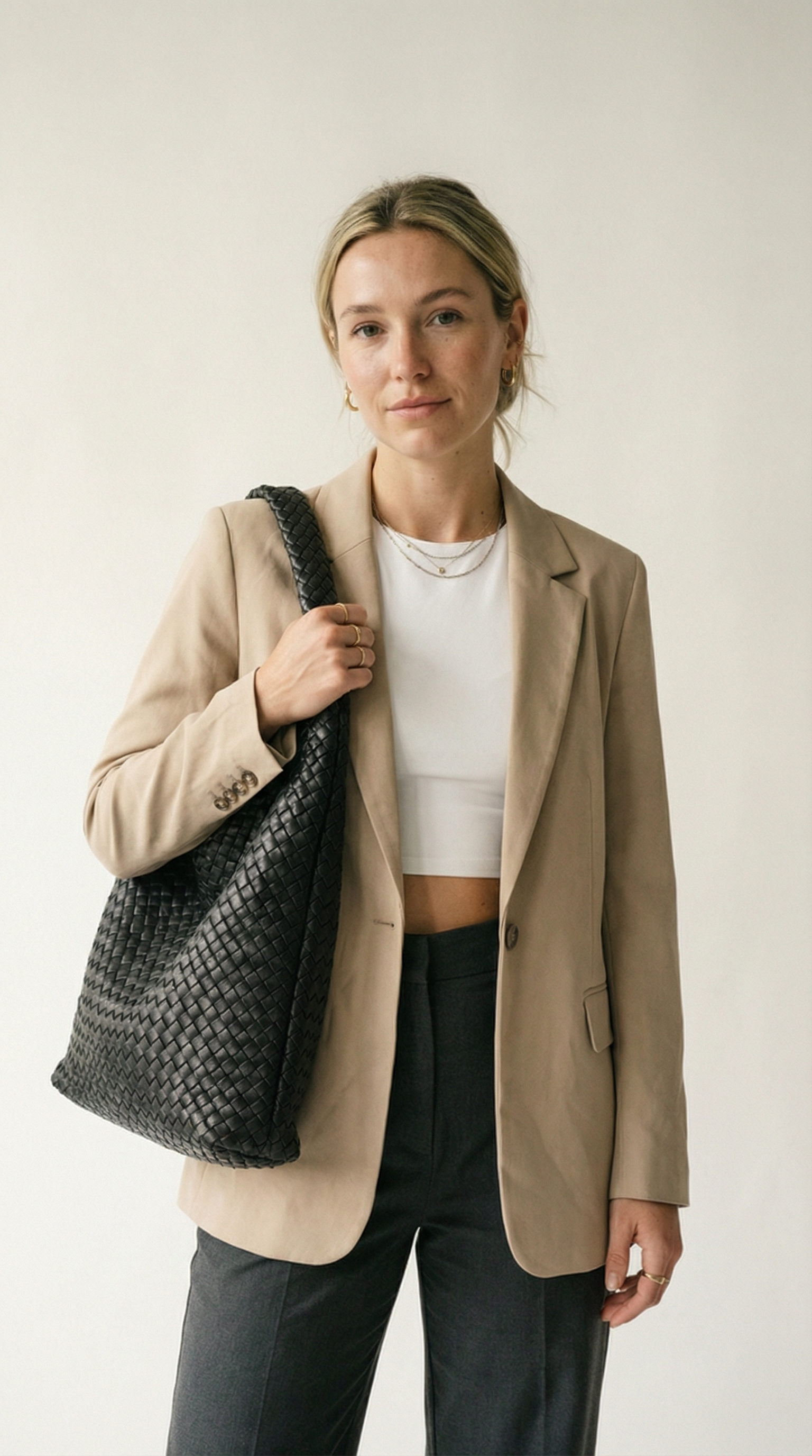 Elegant Flätad Hobo-väska