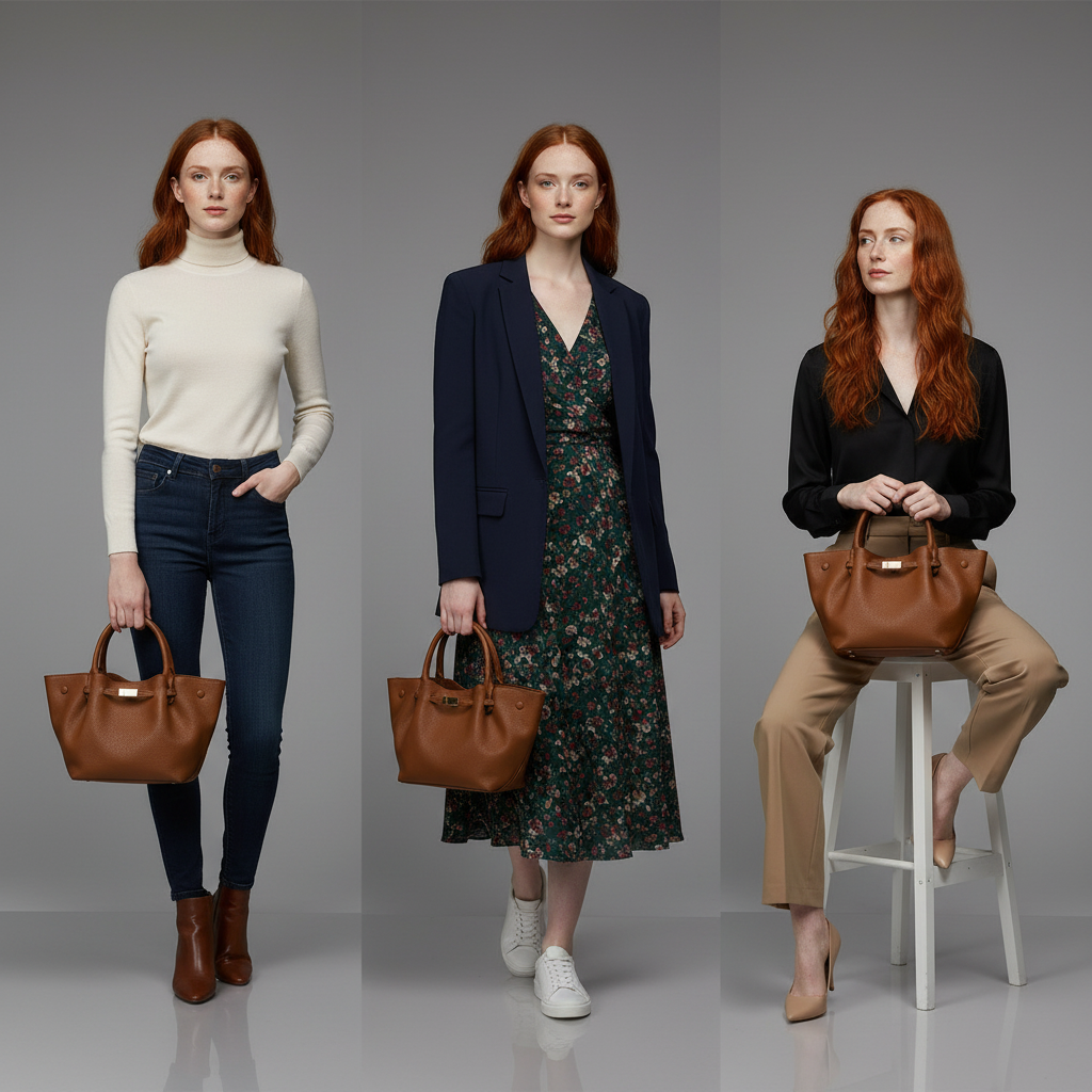 Harper Shopper med bälte