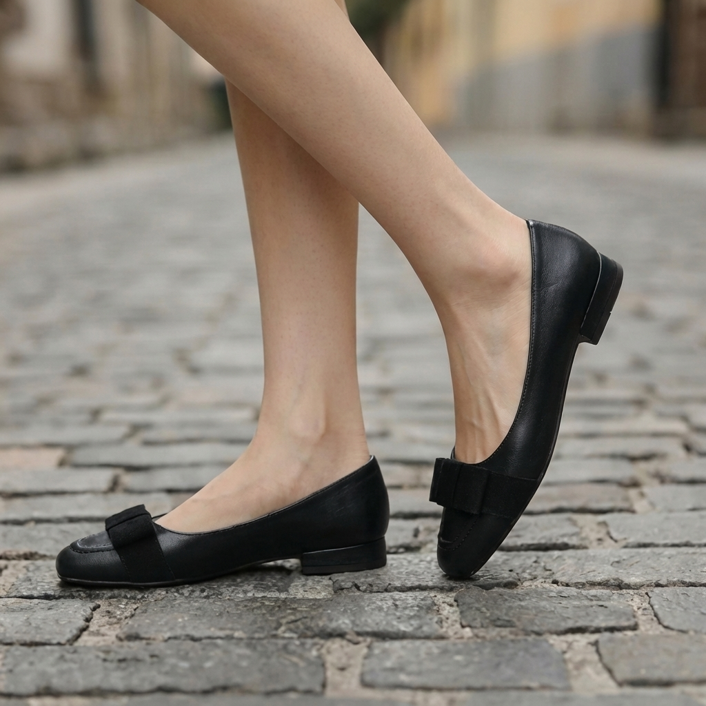 Läderballerinas Camille