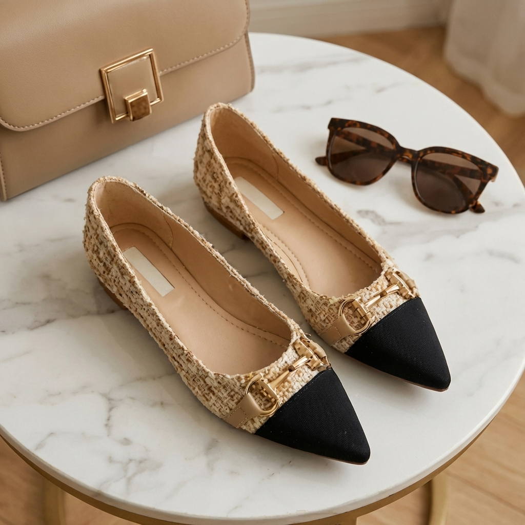 Ballerinas i Tweed Verona