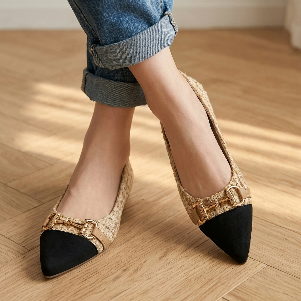 Ballerinas i Tweed Verona