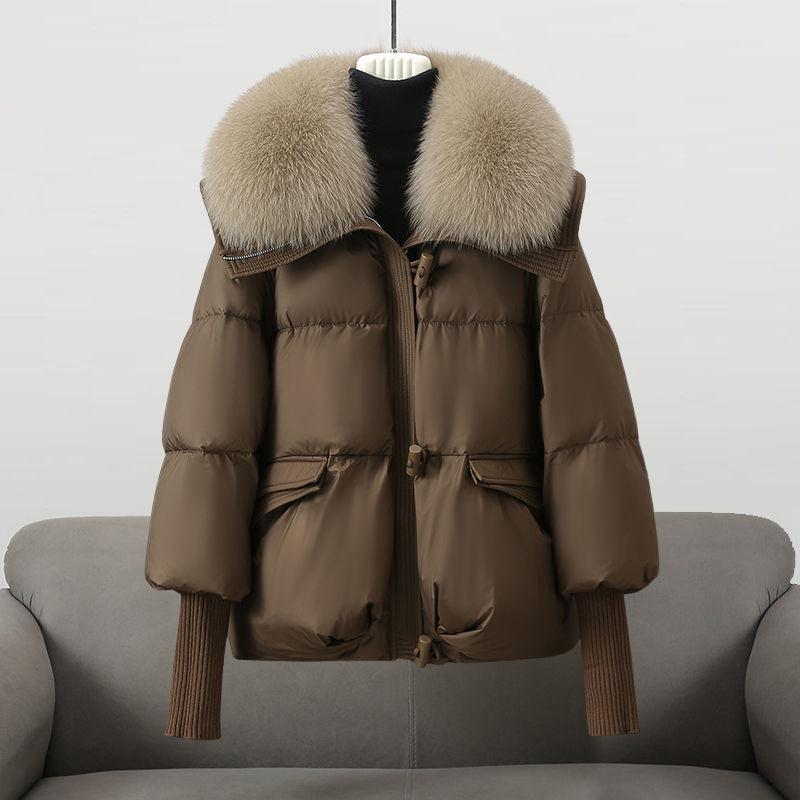 Aurora™ | Glam Jacka i Äkta Fjäder