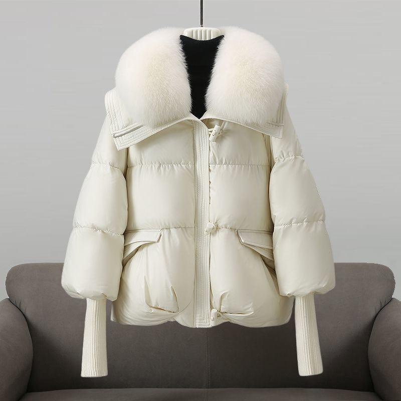 Aurora™ | Glam Jacka i Äkta Fjäder
