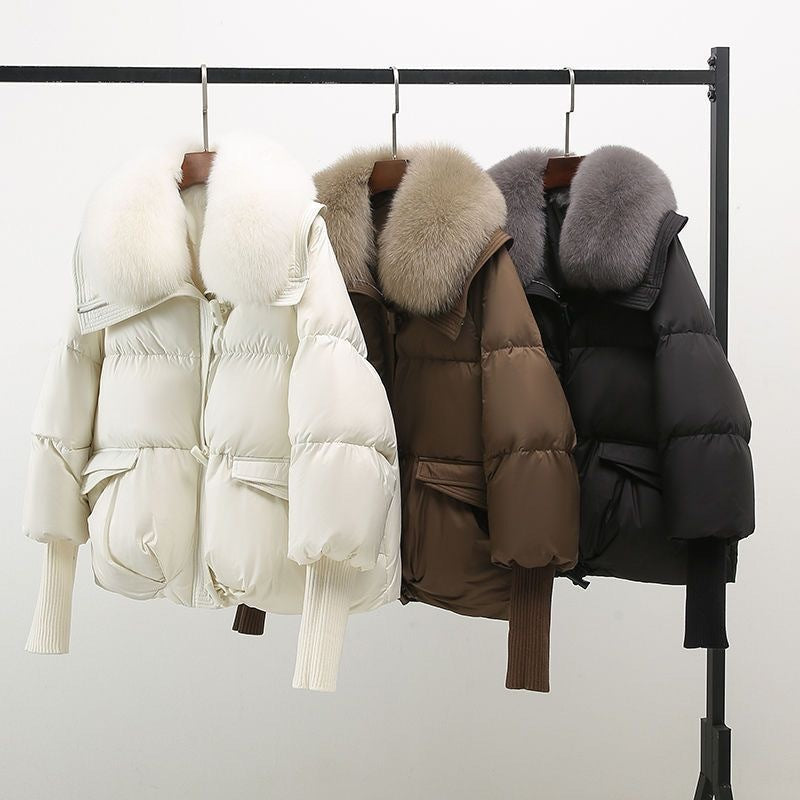 Aurora™ | Glam Jacka i Äkta Fjäder
