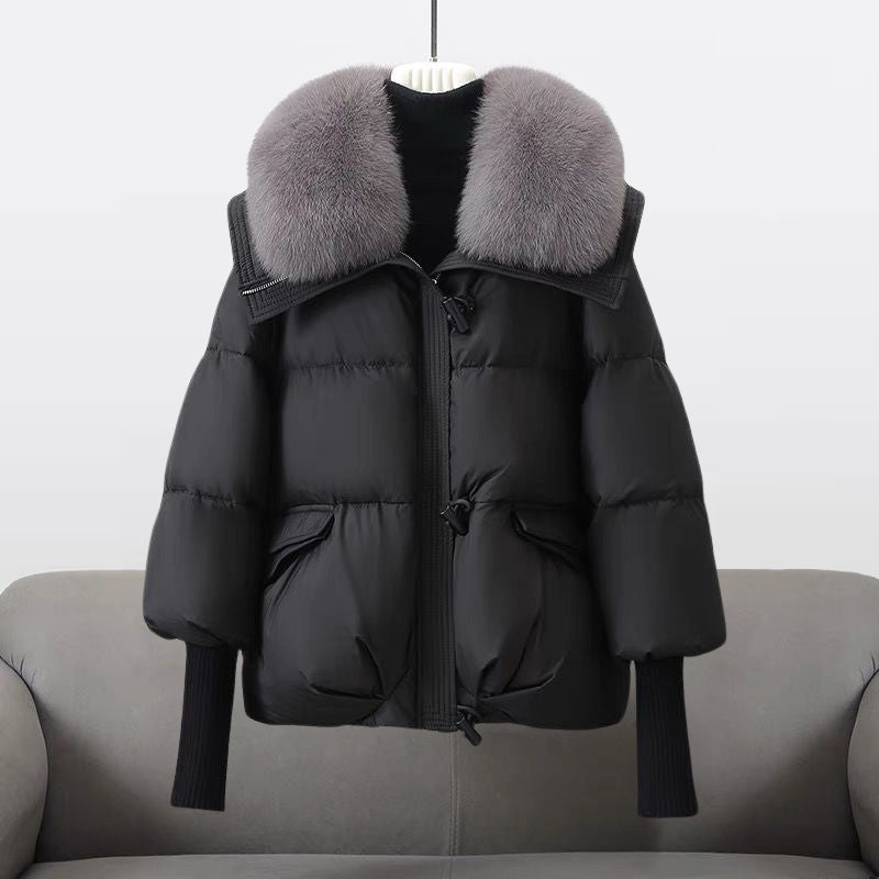 Aurora™ | Glam Jacka i Äkta Fjäder