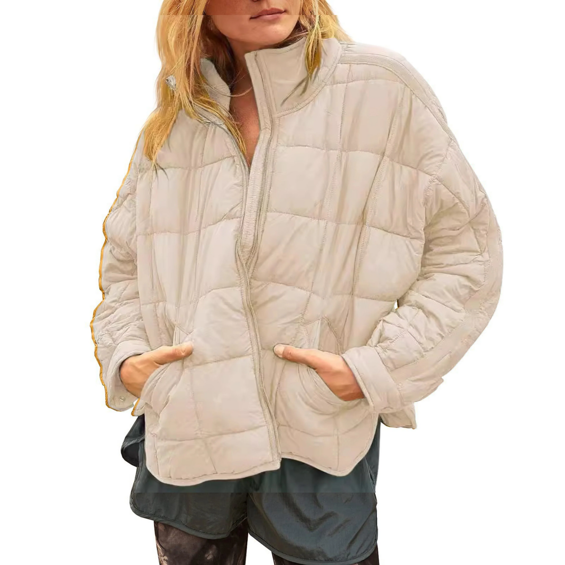 APRIL™ – Lättvikts Kompakt Zip Pufferjacka