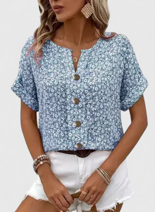 Jamie | Elegant blommig sommaröverdel