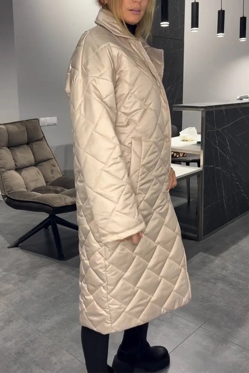Kendall – Vadderad Midjecoat med Leopardfoder