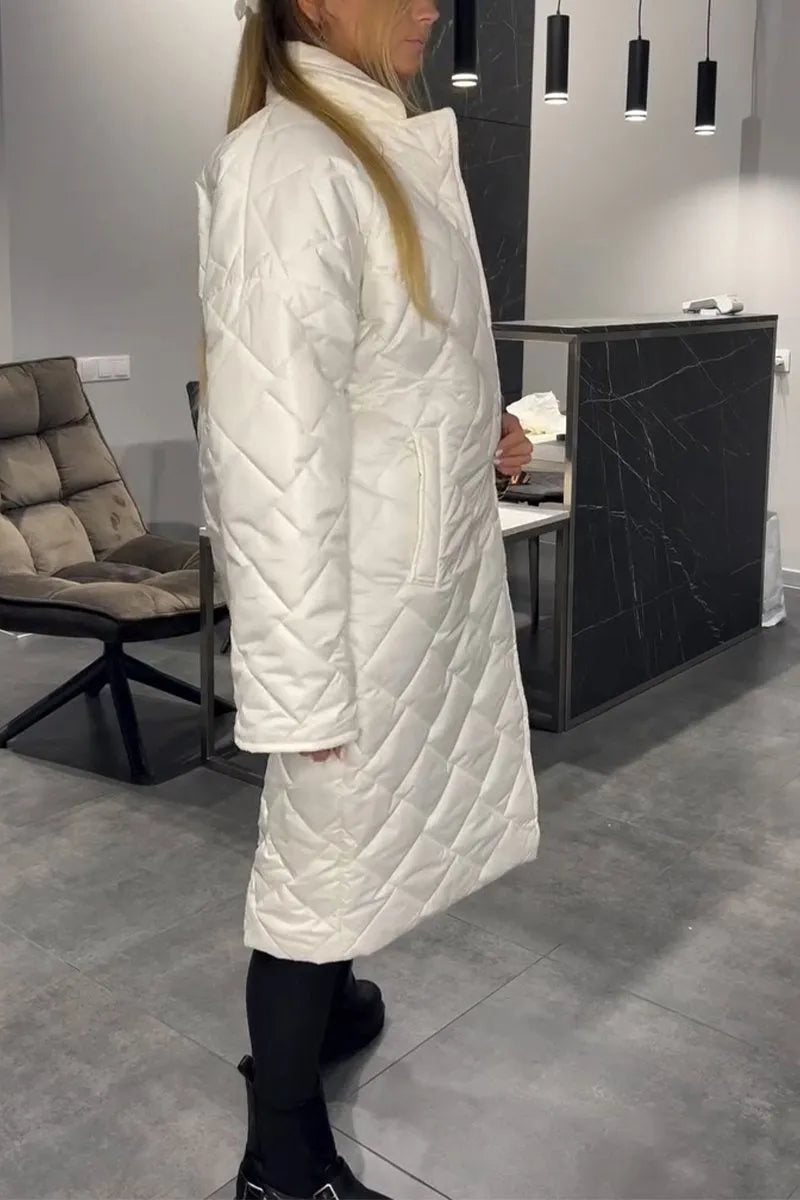 Kendall – Vadderad Midjecoat med Leopardfoder