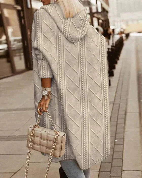 Jelone - Förlängd Längd Huva Cardigan