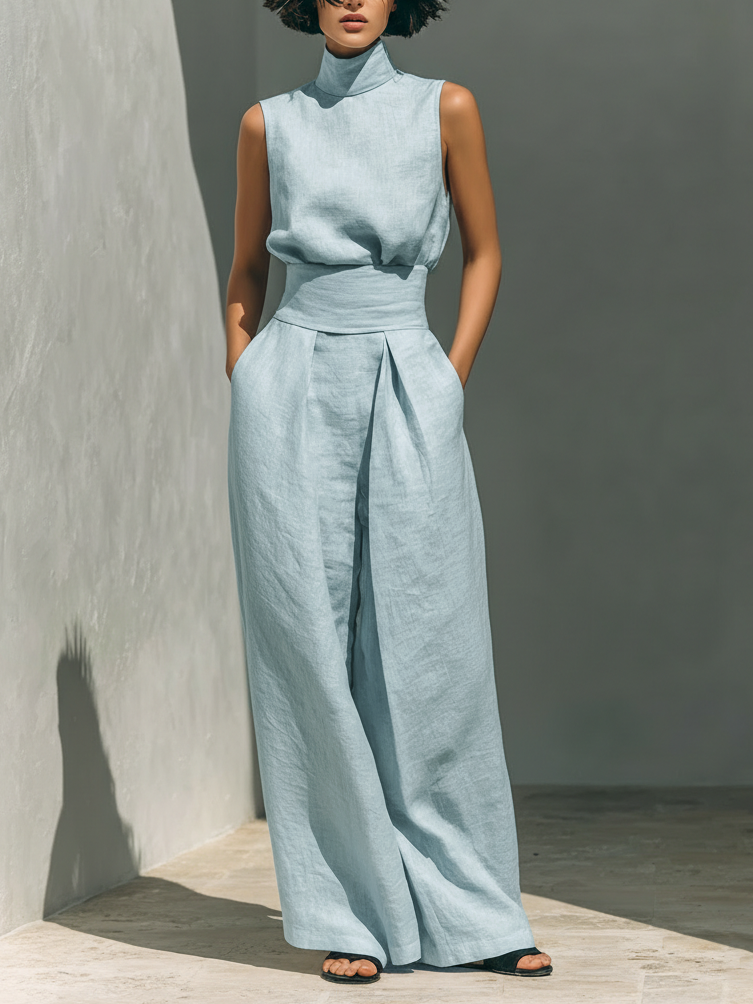 Ariana | Elegant linneensemble i stor storlek