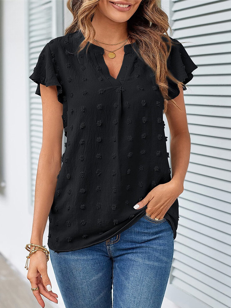 Kari | Blus Chic i Patchwork med Volanger