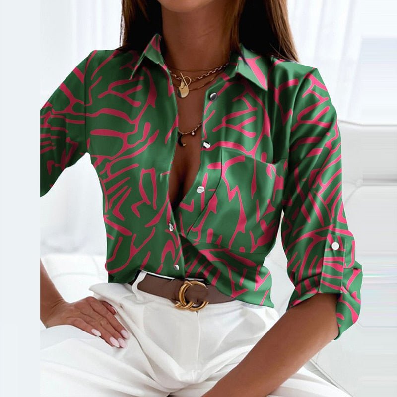 Eldbjørg | Elegant Blus med Krage