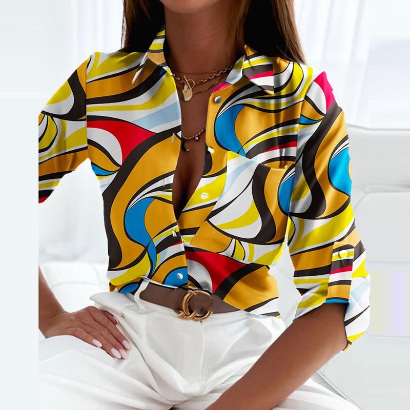 Eldbjørg | Elegant Blus med Krage