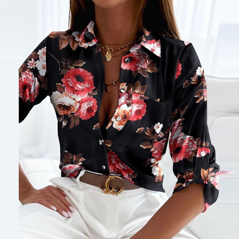 Eldbjørg | Elegant Blus med Krage