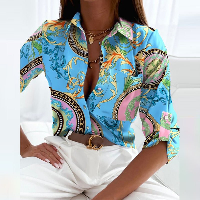 Eldbjørg | Elegant Blus med Krage